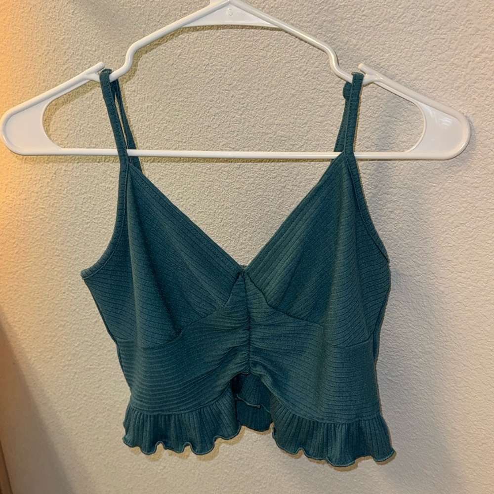 Teal Crop Top